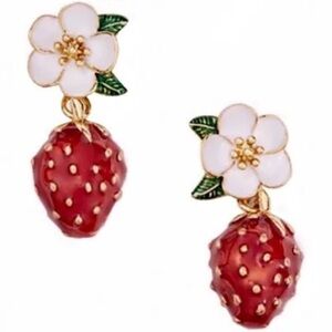 kate spade new york Picnic Perfect Strawberry Drop Earrings NWT
